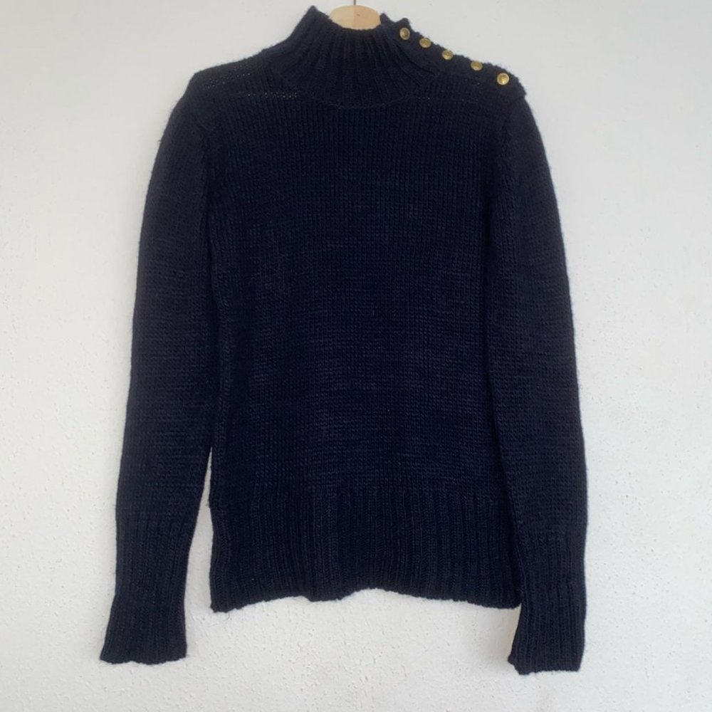 Zara Dark Blue Thick Knit Sweater